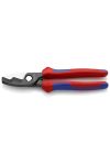 KNIPEX 95 12 200 SB  Kábelolló kettős vágóéllel barnított 200 mm