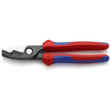 KNIPEX 95 12 200 SB  Kábelolló kettős vágóéllel barnított 200 mm