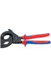 KNIPEX 95 32 315 A Kábelvágó (racsnis elv) Acélhuzal páncélozású kábelekhez (SWA-kábelekhez) 315 x 140 x 30 mm