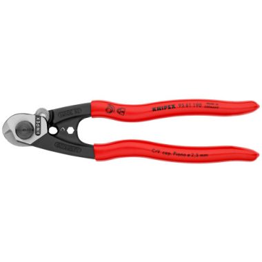 KNIPEX 95 61 190 Drótkötél olló Kovácsolt 190 x 60 x 20 mm