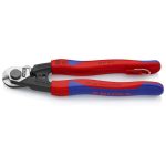   KNIPEX 95 62 190 T BK Drótkötél vágó olló kovácsolt 190 mm