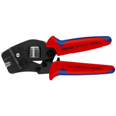 KNIPEX 97 53 08 Önbeállító krimpelő fogó érvéghüvelyhez Elülső bevezetéssel 190 x 75 x 20 mm