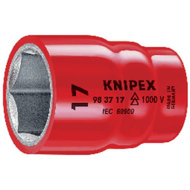 KNIPEX 98 37 12 Dugókulcsbetét hatlapfejű csavarokhoz 3/8"-os belső négyszöggel 44 x 22 x 22 mm