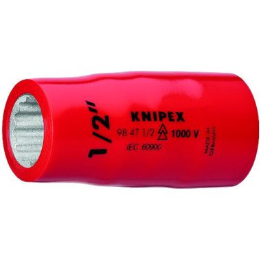 KNIPEX 98 47 3/4" Dugókulcsbetét (kettős hatlap) 1/2″-os belső négyszöggel 55 mm