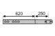 KRAUSE 838261 rendszerelem oldalsó fali rögzítő támasztásnál 350-550 mm alumíniumhoz