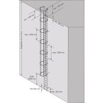   KRAUSE 838834 rögzített létra egyrészes kivitel din 14122-4 építménymag. 6,44 m, alumínium