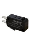 TRACON KW3-05 Helyzetkapcsoló, mikro, ütközős 1×CO 10(3)A/230V AC, 4,8x0,8 mm, IP00