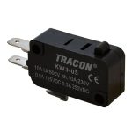   TRACON KW3-05 Helyzetkapcsoló, mikro, ütközős 1×CO 10(3)A/230V AC, 4,8x0,8 mm, IP00