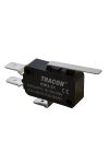 TRACON KW3-31 Helyzetkapcsoló, mikro, rugószáras 1×CO 10(3)A/230V, 28mm, 6,3x0,8 mm, IP00