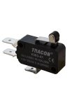 TRACON KW3-41 Helyzetkapcsoló, mikro, karos-görgős 1×CO 10(3)A/230V, 15mm, 6,3x0,8 mm, IP00