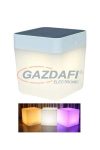 LUTEC P9080 - RGB TABLE CUBE RGB LED Hordozható kültéri szolár lámpa