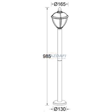 LUTEC 12603H4-3K wh UNITE LED álló kültéri lámpa, IP44