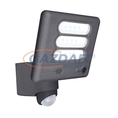 LUTEC 6255-CAM gr Lampă de perete LED pentru exterior cu cameră încorporată și senzor de mișcare