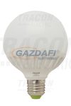 TRACON LA8012W Gömb búrájú LED fényforrás 230 VAC, 12 W, 2700 K, E27, 900 lm, 200° , EEI=A