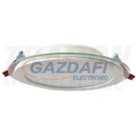   TRACON LED-DLP-18NW Beépíthető LED mélysugárzó üveg díszperemmel, fehér 220-240 VAC; 18 W; 1280 lm; D=200 mm, 4000 K; IP40, EEI=A