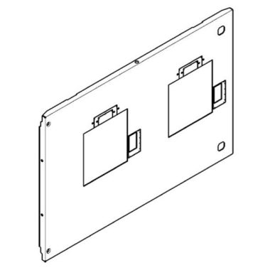 LEGRAND 021069 XL3 előlap 400mm 24mod DPX3630+motoros forrásátkapcsoló csuklópántos