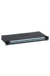 LEGRAND 032162 optikai patch panel fix 24xLC duplex multimódusú 1U-19" fekete LCS3