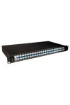 LEGRAND 032165 optikai patch panel fix 24xLC duplex monomódusú 1U-19" fekete LCS3