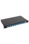 LEGRAND 032173 optikai patch panel kifordítható 36xLC duplex monomódusú 1U-19" fekete LCS3