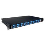   LEGRAND 032174 optikai patch panel kifordítható 18xSC duplex monomódusú 1U-19" fekete LCS3