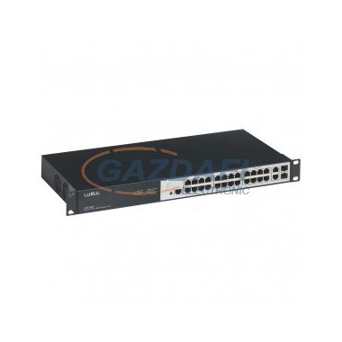 LEGRAND 033492  19" POE switch 24xRJ45, 2xRJ45 UP, 2xRJ45 SFP, menedzselhető