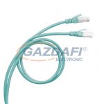   LEGRAND 033701 patch kábel RJ45-RJ45 Cat8 árnyékolt (S/FTP) LSZH (LSOH) 0,5 méter türkíz LCS3