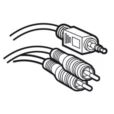 LEGRAND 051405 3.5 Jack - 2xRCA cable with connector 2 meters