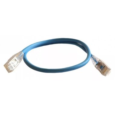 LEGRAND 051540 patch kábel RJ45-RJ45 Cat6 árnyékolt (F/UTP) LSZH (LSOH) 0,5 méter kék d: 4,2mm AWG28 LCS3