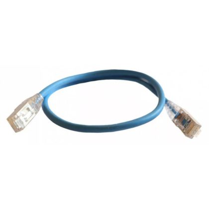   LEGRAND 051540 patch kábel RJ45-RJ45 Cat6 árnyékolt (F/UTP) LSZH (LSOH) 0,5 méter kék d: 4,2mm AWG28 LCS3