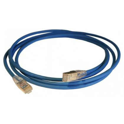   LEGRAND 051542 patch kábel RJ45-RJ45 Cat6 árnyékolt (F/UTP) LSZH (LSOH) 2 méter kék d: 4,2mm AWG28 LCS3