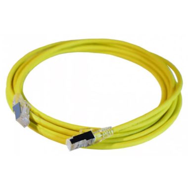 LEGRAND 051552 patch kábel RJ45-RJ45 Cat6A árnyékolt (S/FTP) LSZH (LSOH) 2 méter sárga d: 5,2mm AWG28 LCS3