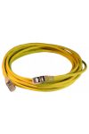 LEGRAND 051554 patch kábel RJ45-RJ45 Cat6A árnyékolt (S/FTP) LSZH (LSOH) 5 méter sárga d: 5,2mm AWG28 LCS3