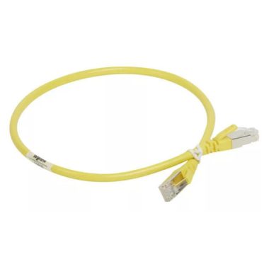 LEGRAND 051816 patch cable RJ45-RJ45 Cat6A shielded (S/FTP) PVC 0.5 meter yellow d: 6.2mm AWG27 LCS3