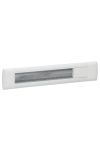 LEGRAND 053563 Empty recessed office module, aluminum, 12 modules wide, can be assembled with Program Mosaic fittings, white color