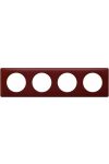 LEGRAND 066754 Céliane Frame 4 powder burgundy