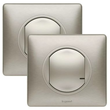 LEGRAND 067633 Paired set: Alternative switching - 1 smart switch + 1 wireless switch Celiane Netatmo Titanium