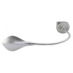   LEGRAND 067657 Céliane reading lamp with switch, titanium, flexible stem