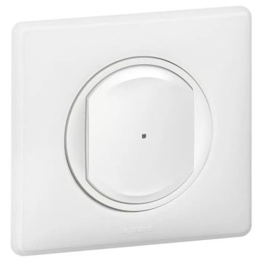 LEGRAND 067797 Celiane smart single-pole switch / dimmer (executive), recessed, with decorative frame, white, phase / zero supply with single-phase output, pulse input, connectable to gateway -Netatmo