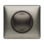   LEGRAND 067799 Celiane smart single-pole switch / dimmer (executive), recessed, with decorative frame, graphite gray, phase / zero supply with single-phase output, pulse input, connectable to gateway 