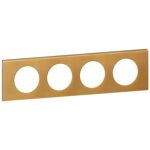 LEGRAND 069134 Céliane frame 4 shiny bronze