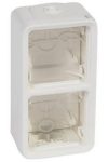 LEGRAND 070743 Plexo 55 wall-mounted box 2 vertical, membrane, Antimicrobial