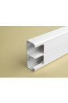 LEGRAND 075603 DLP bepattintható kábelcsatorna, 130 x 50 mm, 2 rekeszes, válaszfallal, 2 x 45 mm-es fedéllel, 2 m, fehér