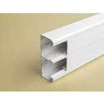   LEGRAND 075603 DLP bepattintható kábelcsatorna, 130 x 50 mm, 2 rekeszes, válaszfallal, 2 x 45 mm-es fedéllel, 2 m, fehér