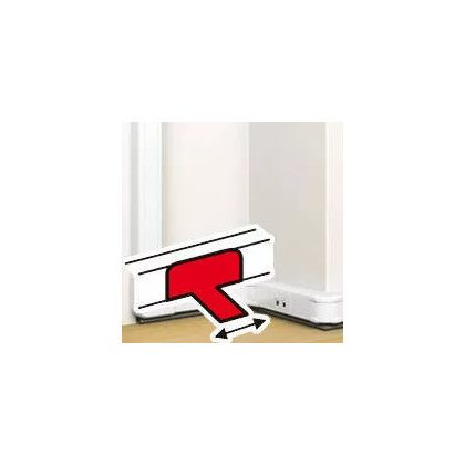   LEGRAND 075688 DLP "T" element with floor fixing for snap-on cable duct, provides a branch for 50x12 mm or 92x20 mm floor fixing ducts, white