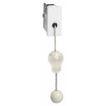   LEGRAND 076677 Program Mosaic pull cord switch, 1 module, white, antimicrobial