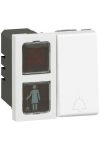 LEGRAND 077047 Program Mosaic hotel room status display, indicator light and doorbell, 2 modules wide