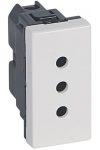 LEGRAND 077510 Program Mosaic socket Italian standard, 1m, 10A, white