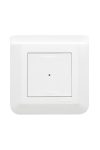 LEGRAND 077708L Program Mosaic smart single-pole switch / dimmer (executive), recessed, with decorative frame, white, phase / zero supply with single-phase output, pulse input, connectable to gateway 