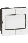 LEGRAND 078491 Program Mosaic BUS / KNX control mechanism with label holder, 4 pushbuttons, 4 control points