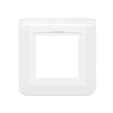 LEGRAND 078722L Program Mosaic frame, 2 modules, white, antimicrobial